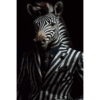 Zebra Glass Wall Art