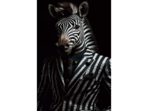 Zebra Glass Wall Art