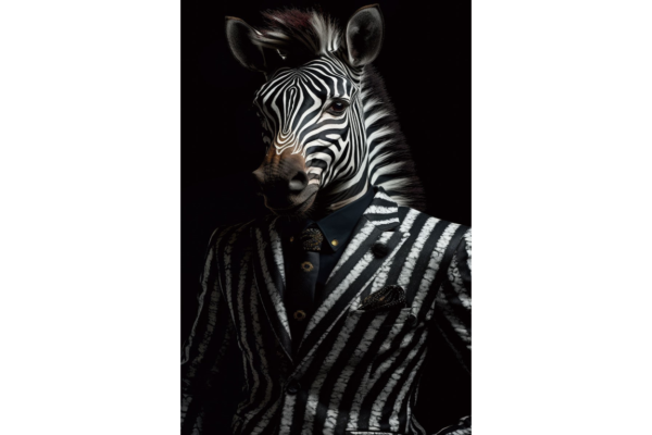 Zebra Glass Wall Art