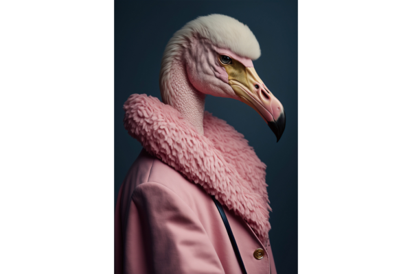 Flamingo Glass Wall Art