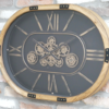 Oval Clock with Cogs