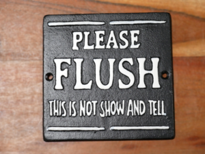 Flush the Loo! Sign