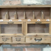 Industrial Wall Shelf with Hooks – Rustic Storage Unit