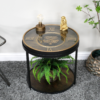 Industrial Cog Clock Side Table