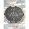 Oval Clock With Cogs