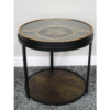 Clock With Cogs Side Table