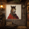 Horse In A Red Hoodie