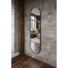 Black Oval Mirror - Large