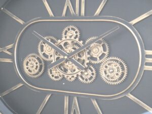 Oval Clock With Cogs