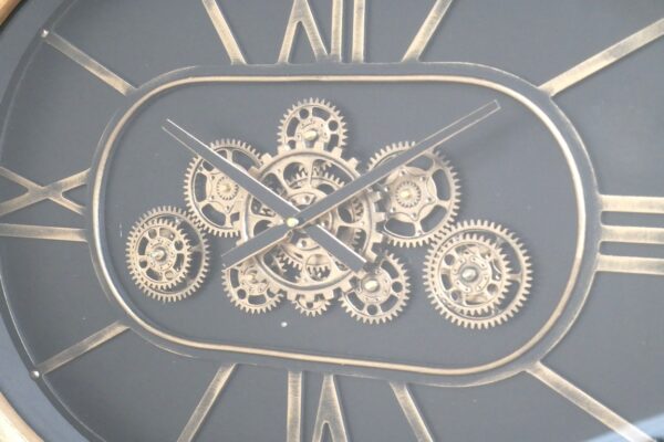 Oval Clock With Cogs
