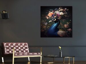 Flower Bird Wall Art