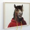 Horse In A Red Hoodie