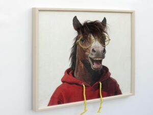Horse In A Red Hoodie