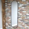 Black Oval Mirror - Large