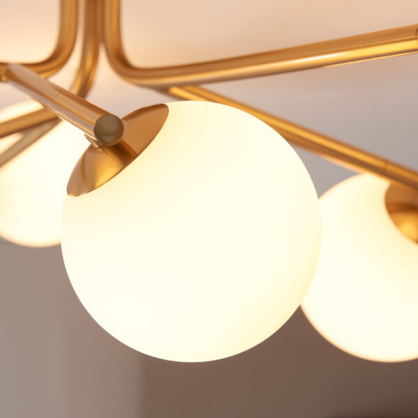Aaron Ceiling Light Brushed Aged Brass