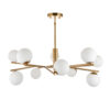 Aaron 10 Pendant Light Brushed Aged Brass