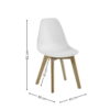 Set of 2 Agatha Dining Chair - White