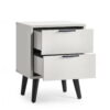 Alba 2 Drawer Bedside - White/Oak