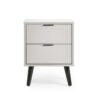 Alba 2 Drawer Bedside - Silk Grey