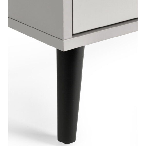 Alba 2 Drawer Bedside - Silk Grey