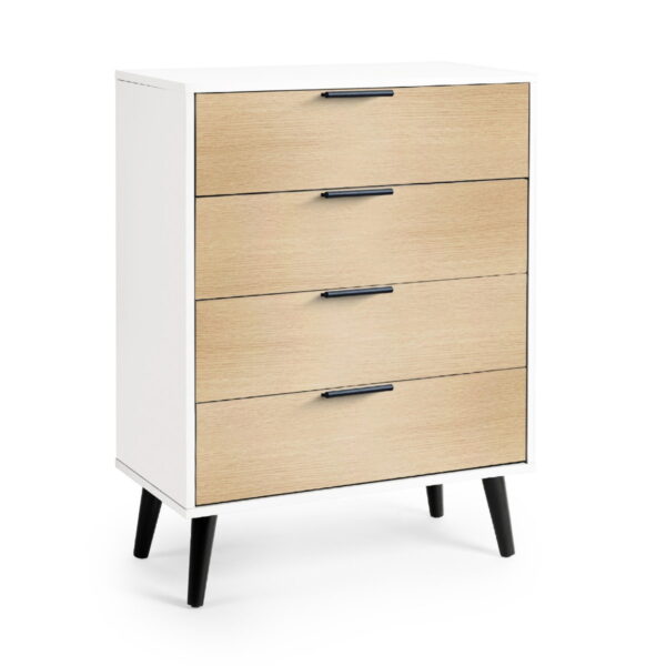 Alba 4 Drawer Chest - Silk Grey
