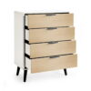 Alba 4 Drawer Chest - White/Oak