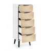 ALB023-3_1200x1200.jpg Alba 5 Drawer Chest - Walnut/Black