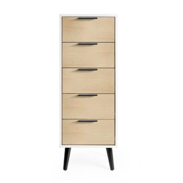 ALB023-4_1200x1200.jpg Alba 5 Drawer Chest - Walnut/Black