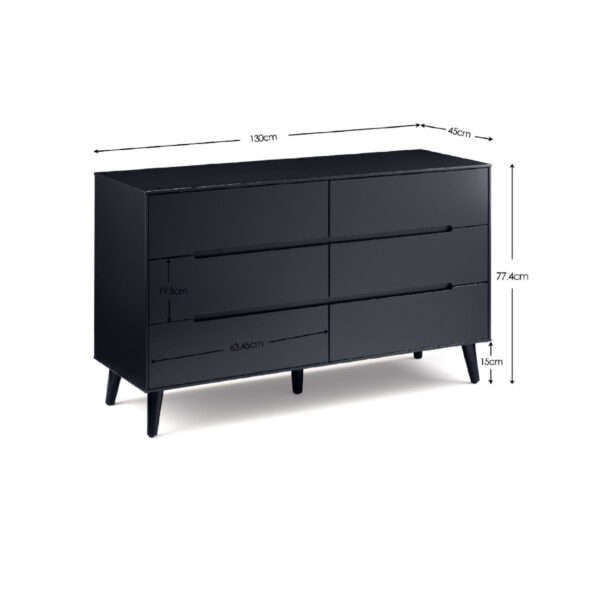 Alicia 6 Drawer Wide Chest