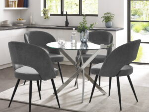 Anderson Round Glass Dining Table