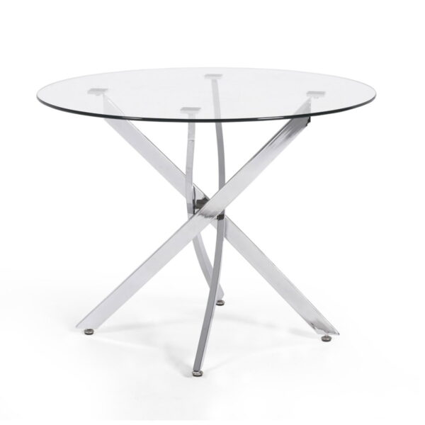 Anderson Round Glass Dining Table