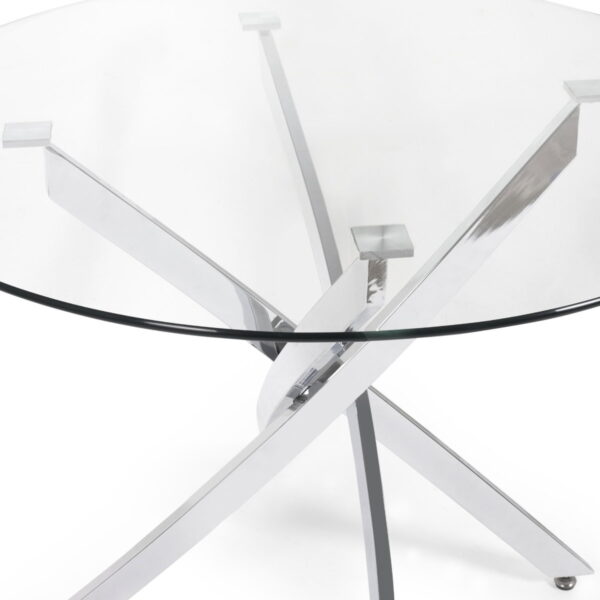 Anderson Round Glass Dining Table