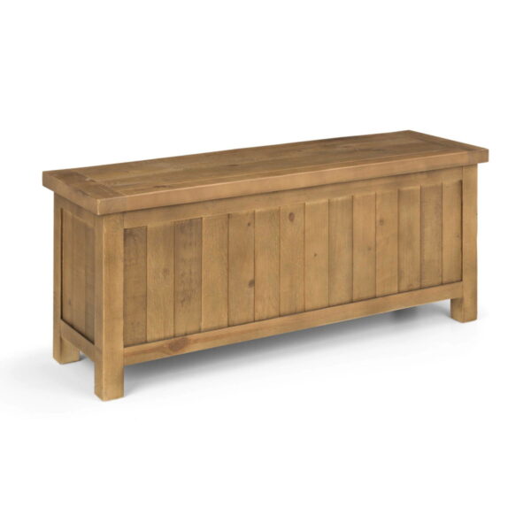 Aspen Storage Bench - Rough Sawn Pine