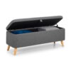 Astrid Blanket Box - Blue Linen