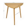 Athena Triangular Dining Table - Light Oak Effect