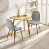 Athena Triangular Dining Table - Light Oak Effect