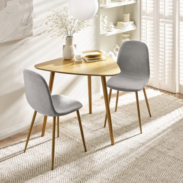 Athena Triangular Dining Table - Light Oak Effect