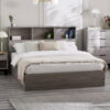 Bali Ottoman Storage Bed - Grey Oak