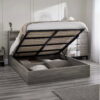 Bali Ottoman Storage Bed - Grey Oak