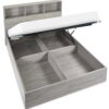 Bali Ottoman Storage Bed - Grey Oak