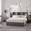 Bali Ottoman Storage Bed - Grey Oak
