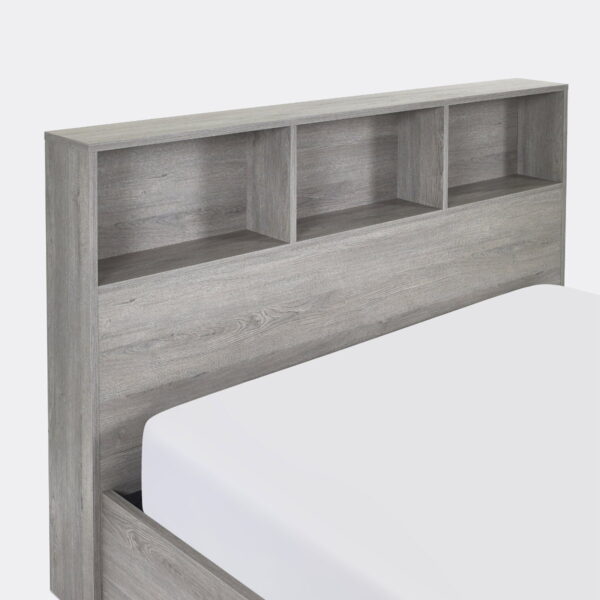 Bali Ottoman Storage Bed - Grey Oak