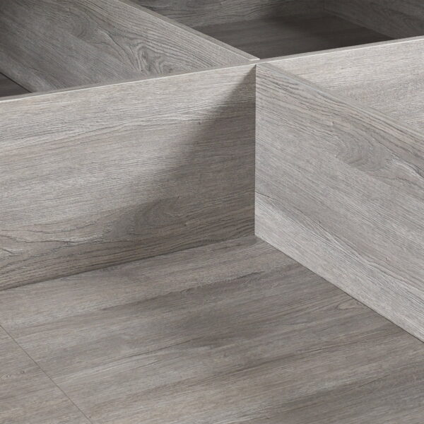 Bali Ottoman Storage Bed - Grey Oak