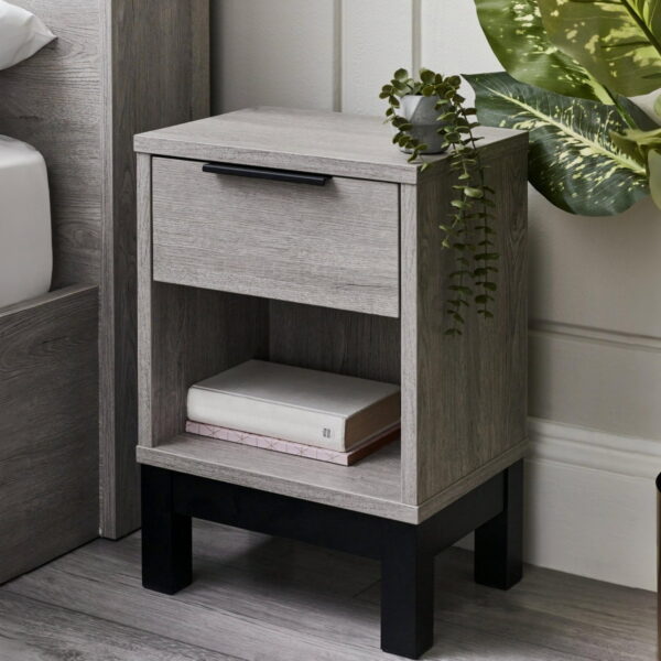 Bali 1 Drawer Bedside - Oak