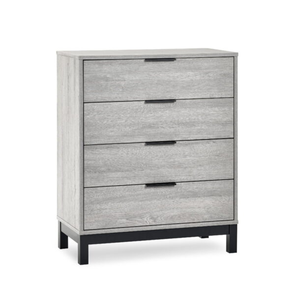 Bali 4 Drawer Chest - Grey Oak