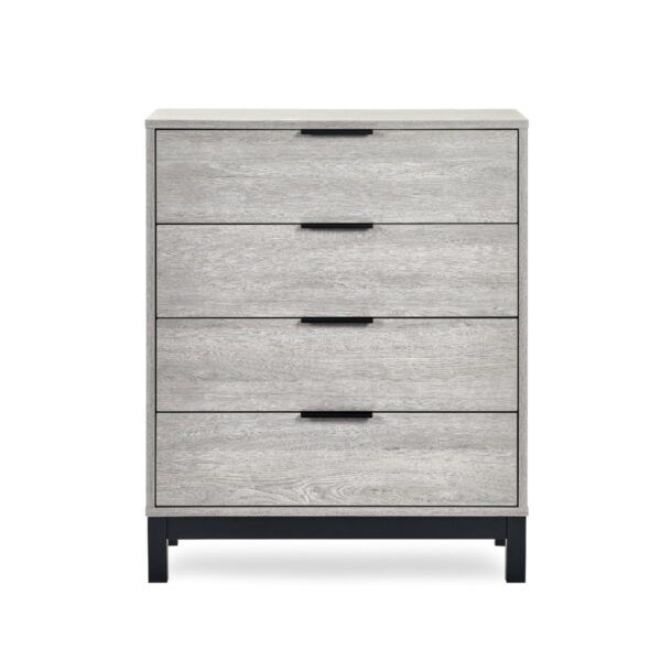 Bali 4 Drawer Chest - Grey Oak