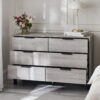 Bali 6 Drawer Wide Chest - Grey Oak
