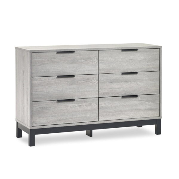Bali 6 Drawer Wide Chest - Grey Oak