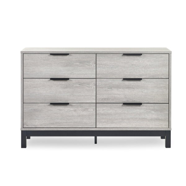 Bali 6 Drawer Wide Chest - Grey Oak