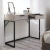 Bali 2 Drawer Dressing Table/Desk - Grey Oak